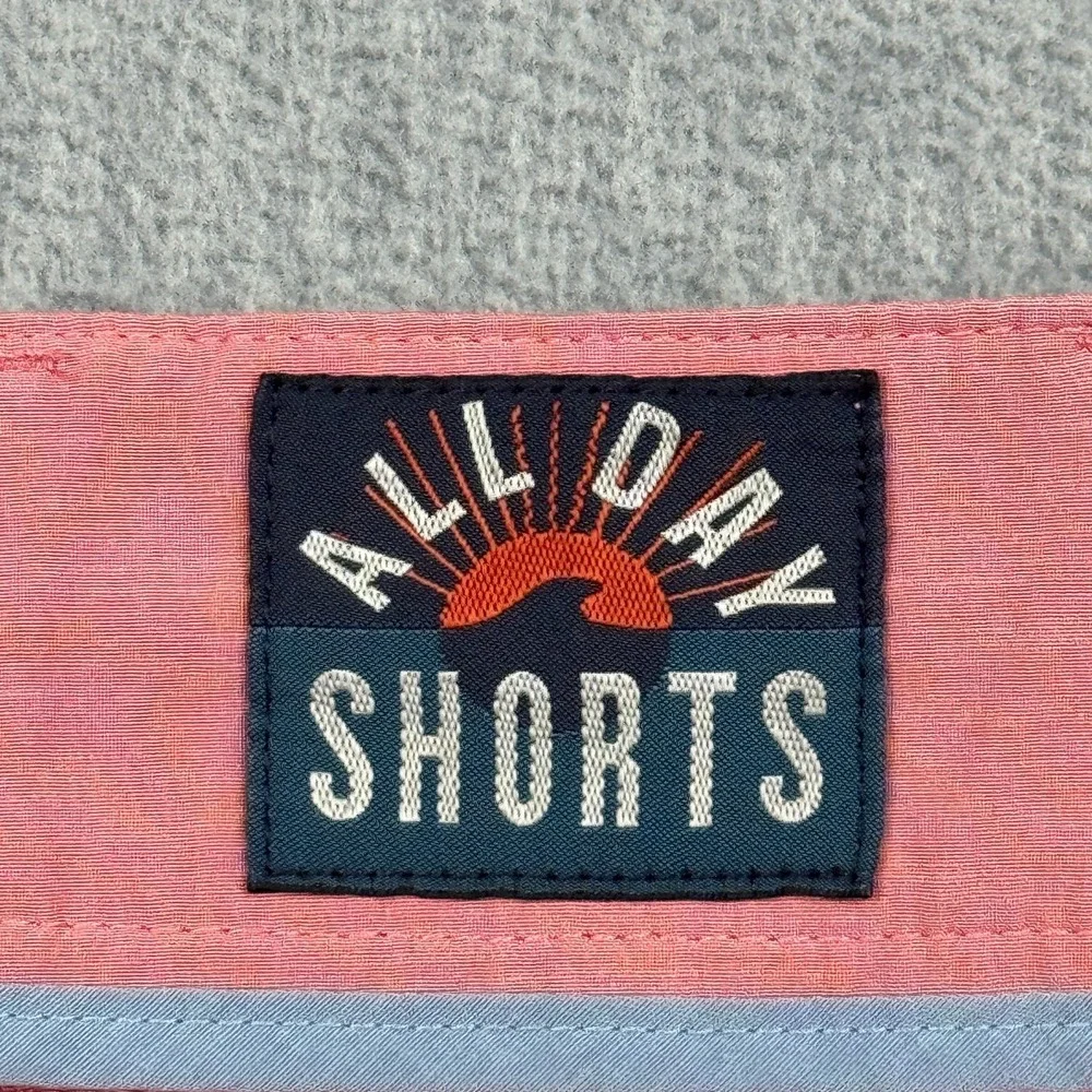 Faherty Shorts Mens 35 Pink Chino All Day Flat Front Performance Outdoor Casual